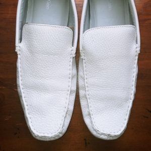 Calvin Klein White Loafers